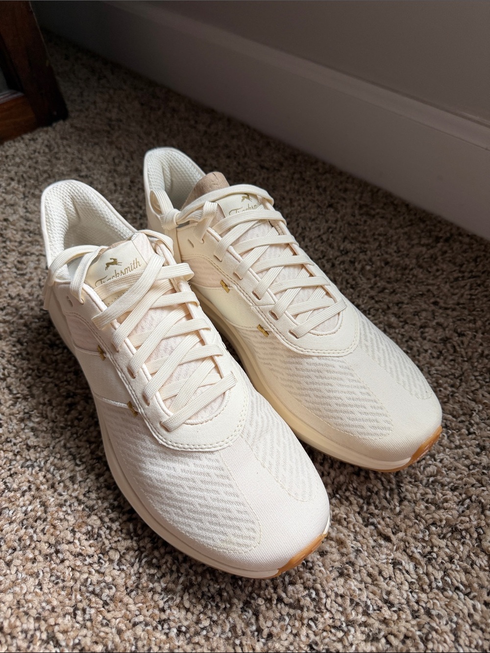 Tracksmith Cream Athletic Sneakers